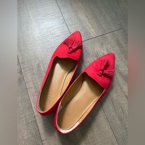 Size 8 red ballet flats